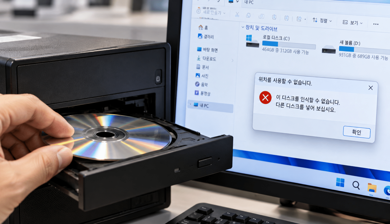 cd 인식 장애