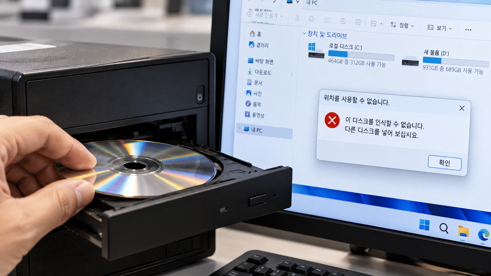 cd 인식 장애