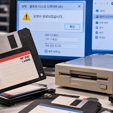 포맷된 플로피디스크 데이터복구