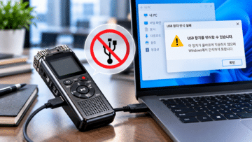 보이스레코더인식불량