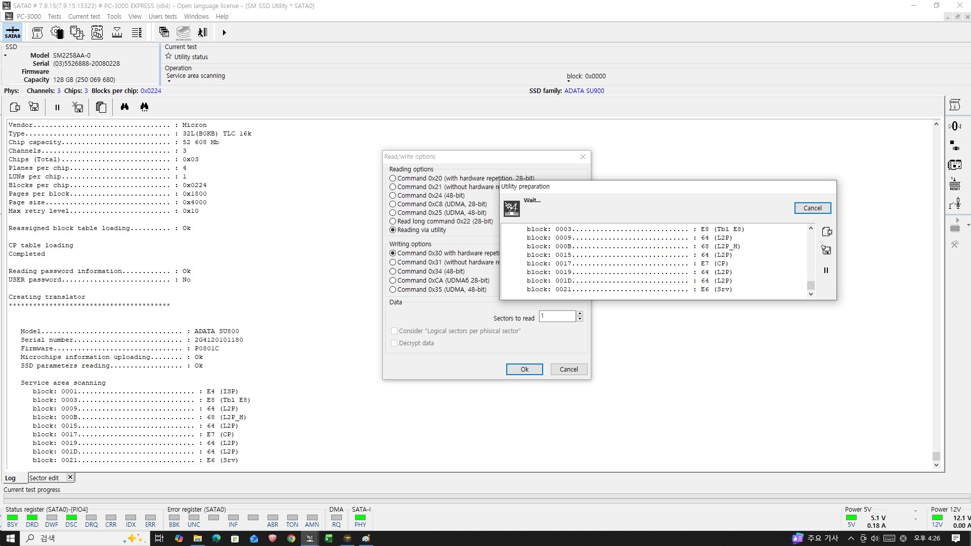 PC3000 SSD UTILITY OPTION