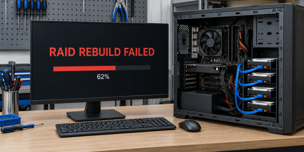 PC RAID Rebuild 중단·실패 데이터복구