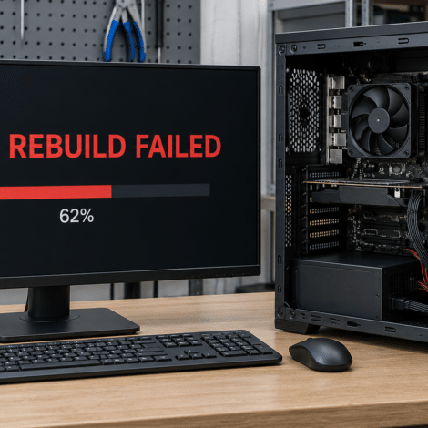 PC RAID Rebuild 중단·실패 데이터복구
