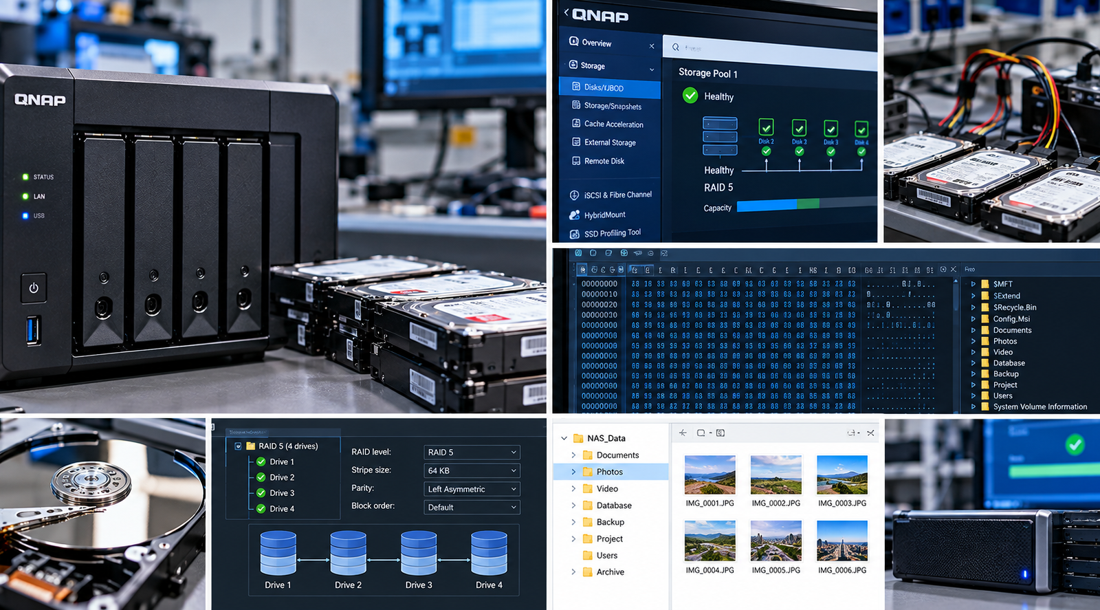 QNAP NAS RAID5 데이터복구