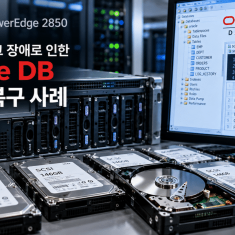 물리적 디스크 장애로 인한 Oracle DB 복구