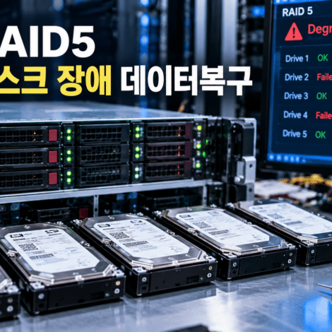 서버 RAID5 다중 디스크 장애 데이터복구