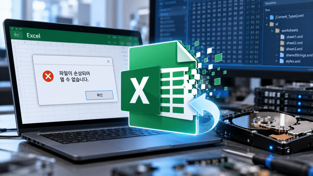 손상된 Excel 파일 복구