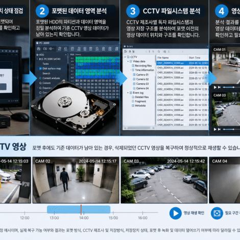 포맷된cctv영상복구